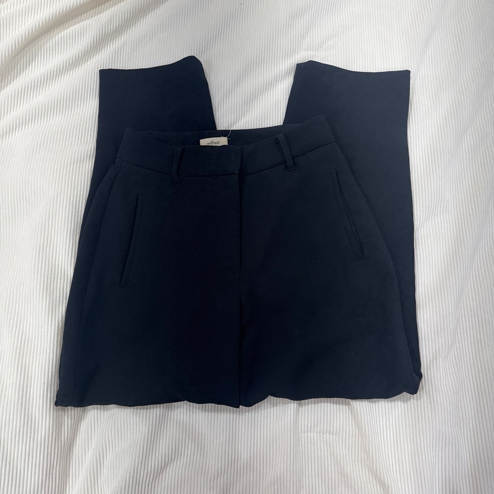 Aritzia Black Wilfred Tailored Trouser Pants